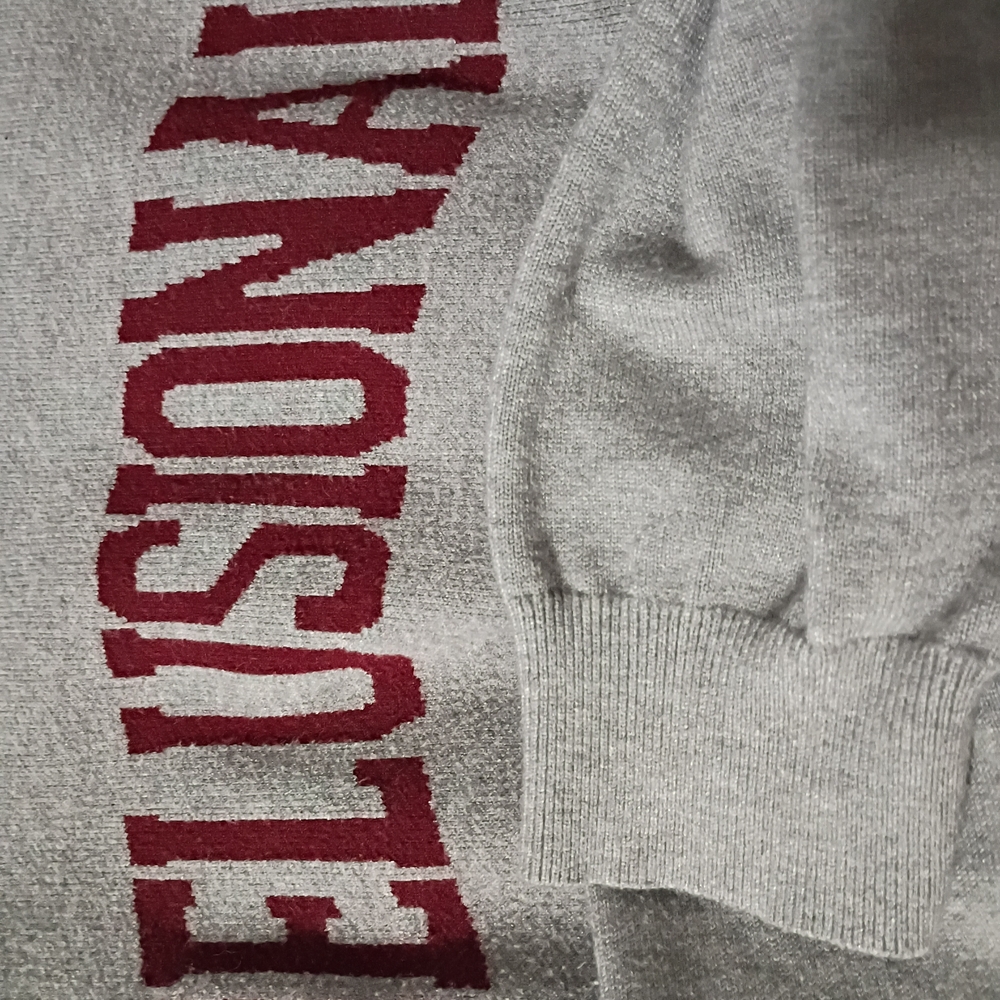Gray Sweater with Red Lettering - Picture 3 of 4